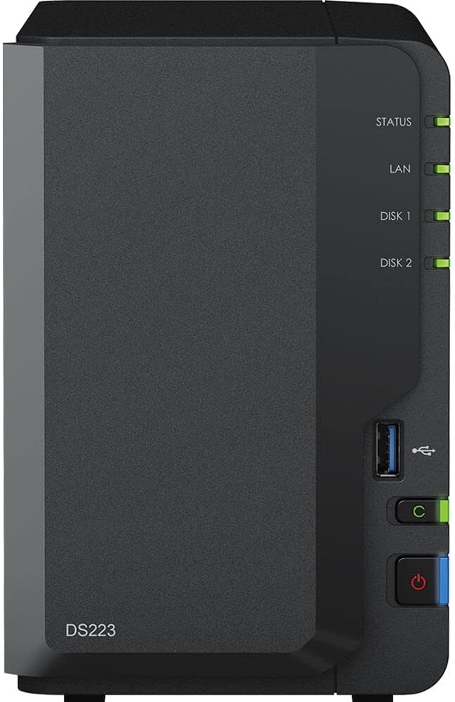 Synology DiskStation DS223 NASサーバー RTD1619B 1.7GHz CPU 2GBメモリ 2TB