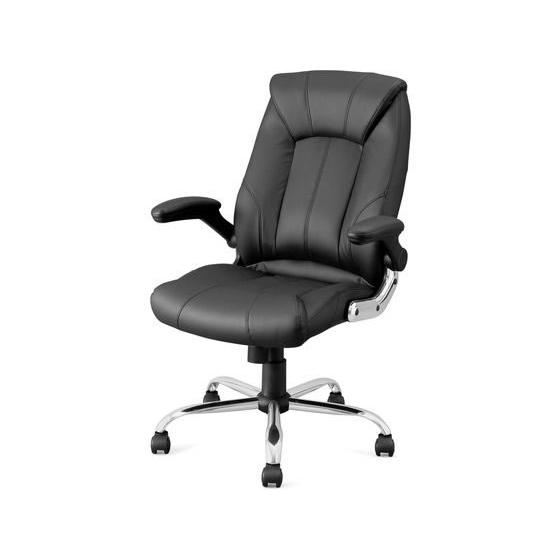 【お取り寄せ】アイリスオーヤマ レザーチェア ブラック OFC-LE-BK