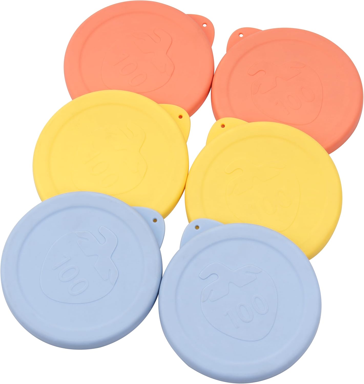 LUVCOSY 100mm シリコン蓋 6個パック ウェックジャー用